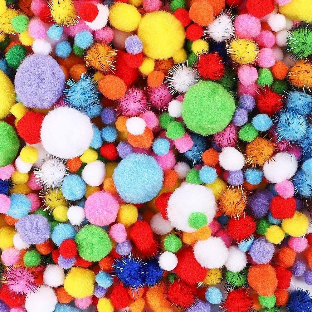 Fluffy Soft Pom 2.5cm Pompoms DIY Handmade Sewing Craft Kids Craft Pom Pom Balls