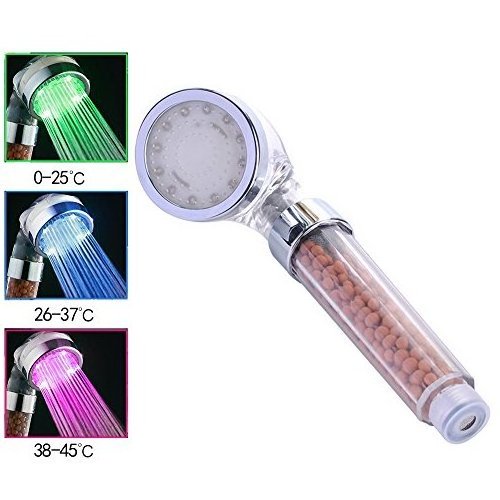 colorful LED Shower Head Faucet Light 7 Colors Change Bathtub Glow Shower Light Water Flow Shower Head Light