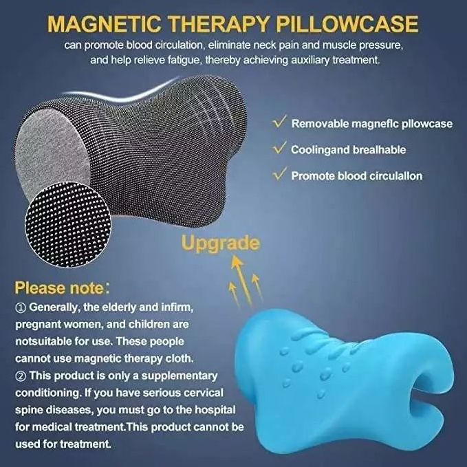 Good Selling Neck Stretcher Neck & Massage Pillow for Neck Pain Relief Cervical Traction Device with  Therapy Pillowcase