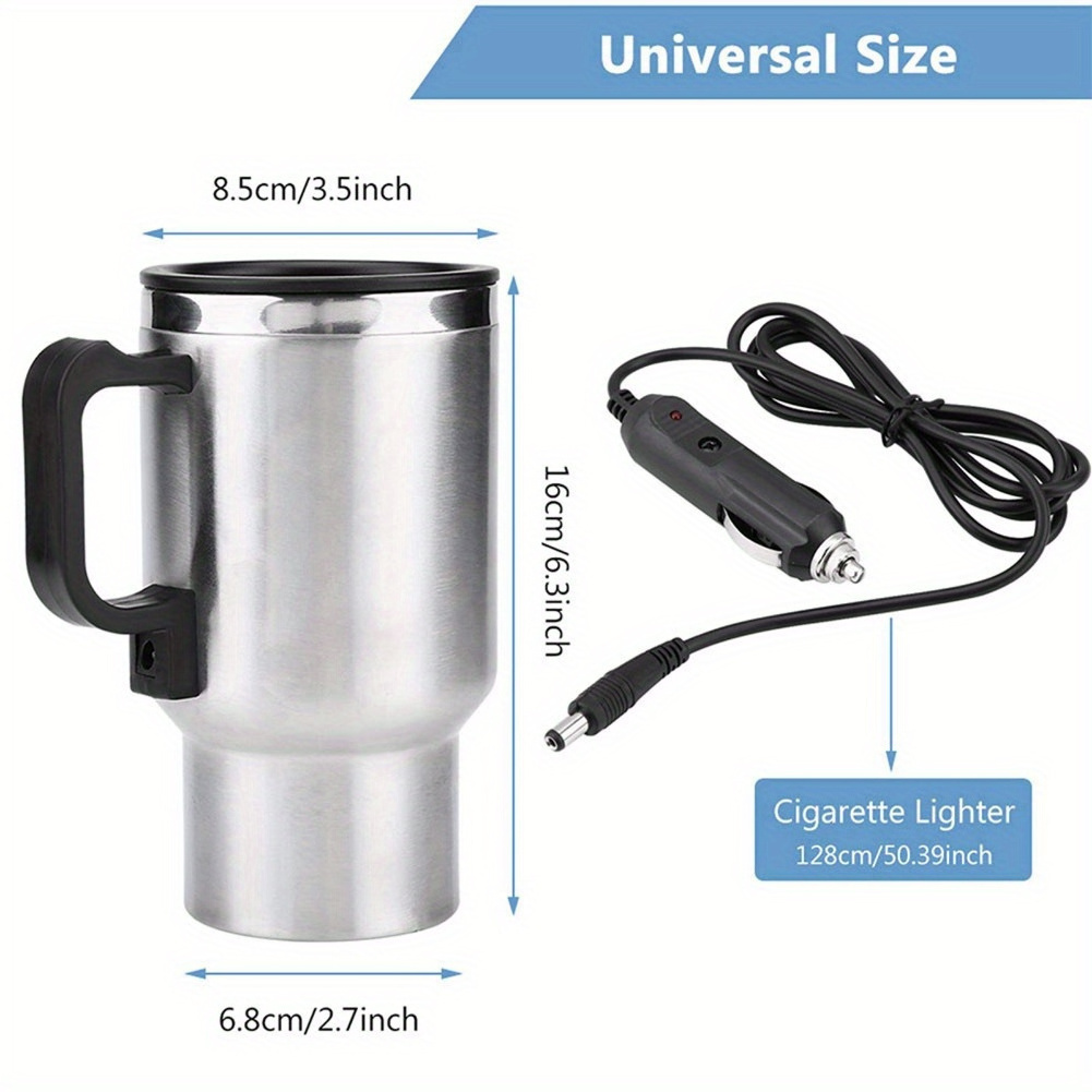 Car Kettle Stainless Steel Kettle Travel Thermoses Heating Water Bottle Heating Cup