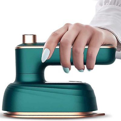 2022 New Arrivals Mini Hanging Ironing Machine Travel Handheld Portable Electric Steam Iron Green For Clothes