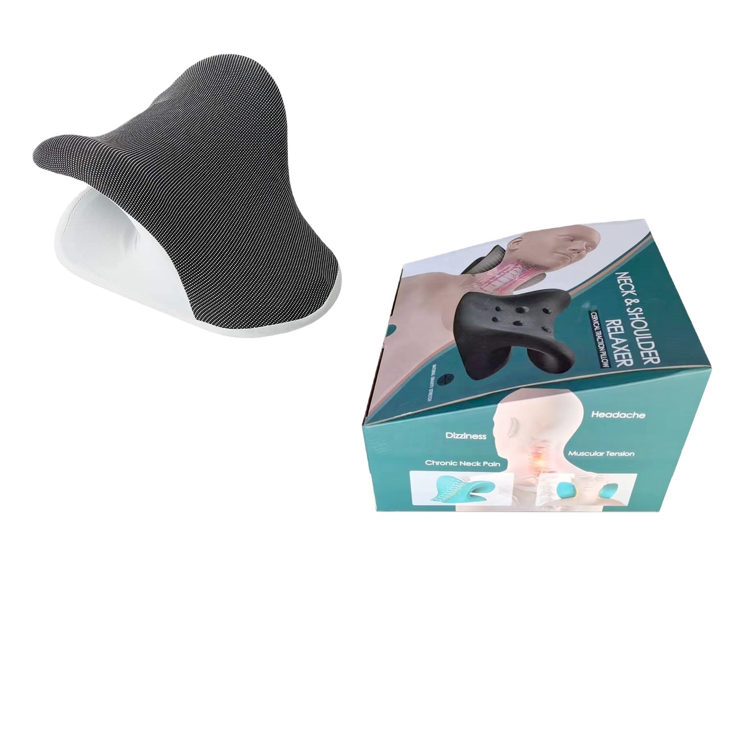 High Quality Cervical Traction Device Neck Stretcher Neck & Massage Pillow for Neck Pain Relief