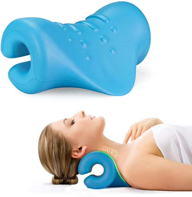 Good Selling Neck Stretcher Neck & Massage Pillow for Neck Pain Relief Cervical Traction Device with  Therapy Pillowcase