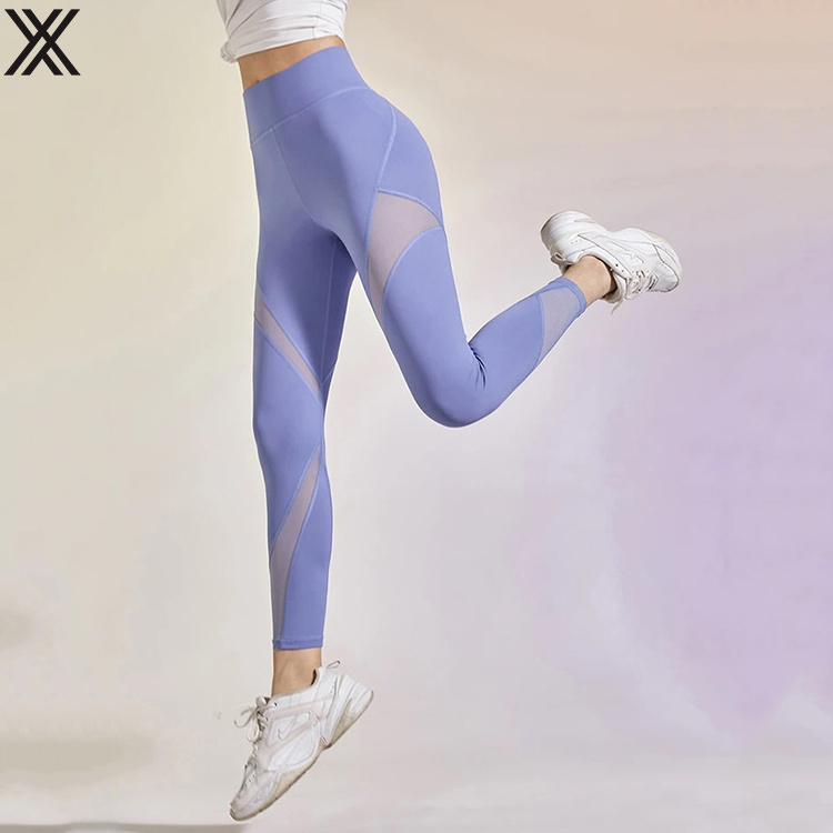 Fashion Design Beauty Back Women Long Sleeve With Thumb Hole Seamless Yoga Sets Yoga Leggings Sets Fashion Sport Fitness Clothes