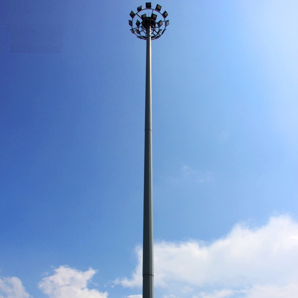 Air Port Football Pitch Plaza Highway Dock Hot Deep Galvanized High Mast Lighting Poles