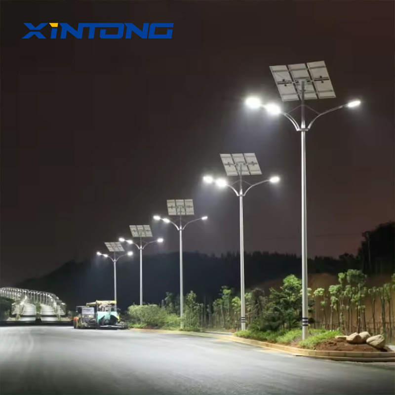 XINTONG 5 Years Warranty Solar Street Lamp in One Solar LED Street Light with Pole IP67 Integrated All 60w 80w 100w 120w 20 80