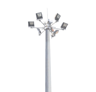 Galvanized Steel Outdoor Stadium High Mast Lamp Pole Cast Iron Basketball Court Light Pole