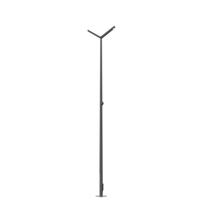 XINTONG Galvanized and powder coated outdoor 5m mid hinged street lighting steel pole