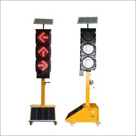 Hot Sale Red Blue Green Yellow Flashing Solar Powered Solar Powered Led Warning Traffic Light