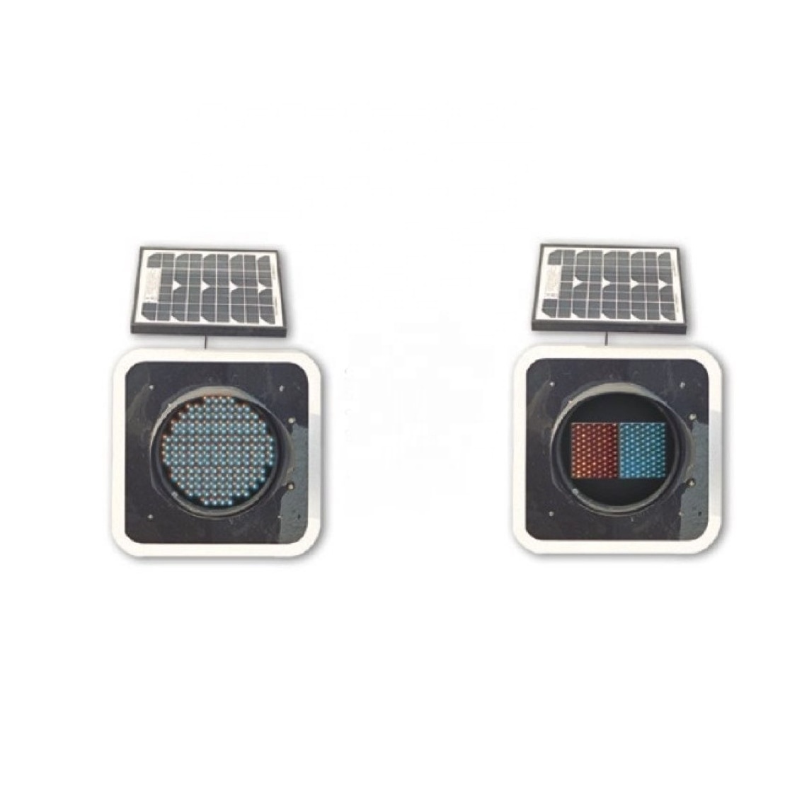 Hot Sale Red Blue Green Yellow Flashing Solar Powered Solar Powered Led Warning Traffic Light