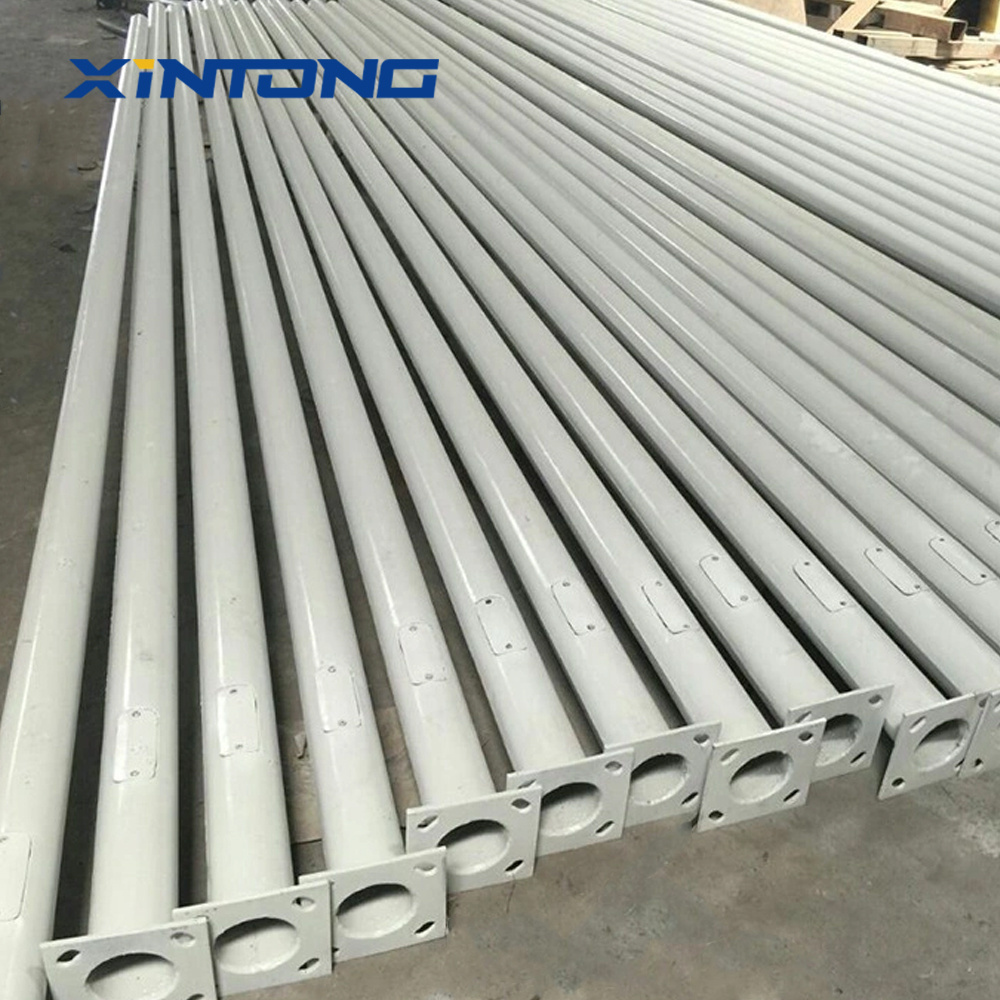 XINTONG High Quality Q235 Hot Dip Galvanised 3M 6M Steel Street Light Pole