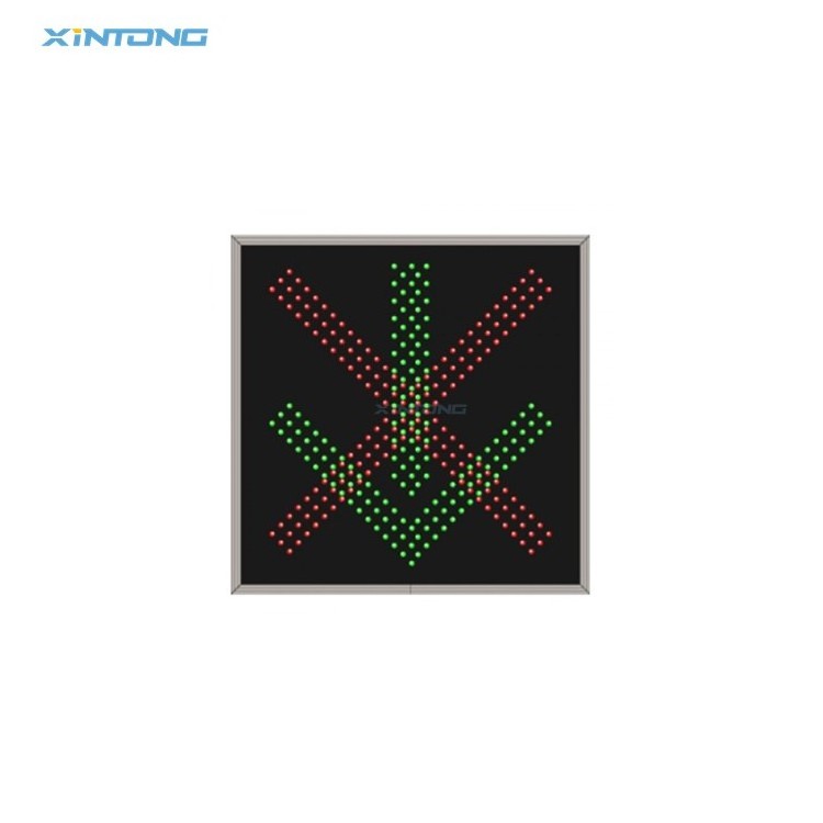 Led Variable Sign X and DOWN ARROW Lane Control Road Traffic Sign Board Red Cross Green Arrow