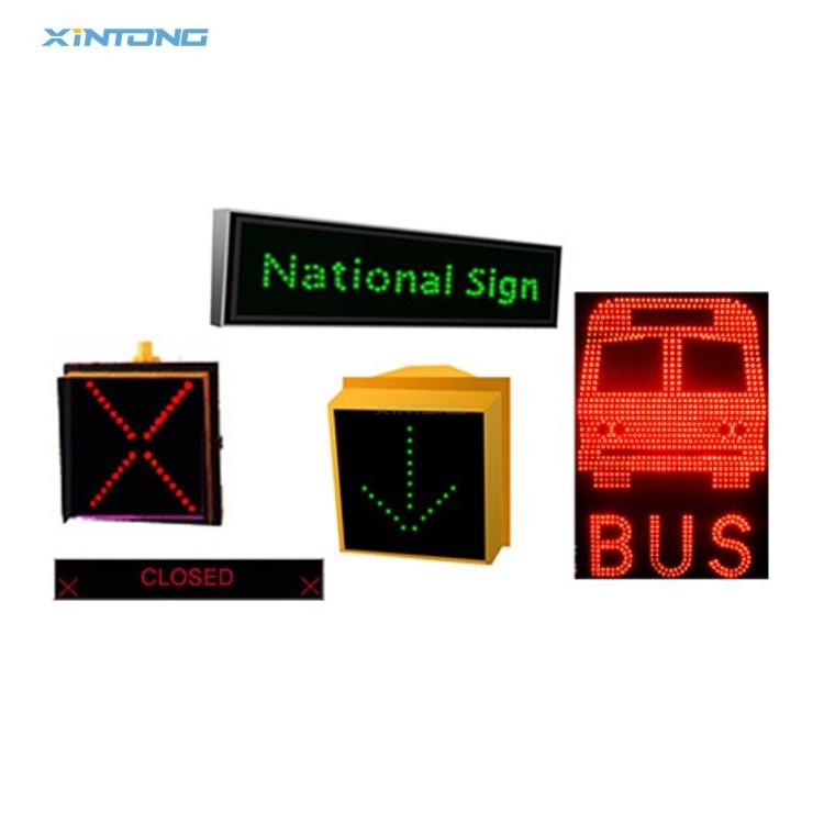 Led Variable Sign X and DOWN ARROW Lane Control Road Traffic Sign Board Red Cross Green Arrow