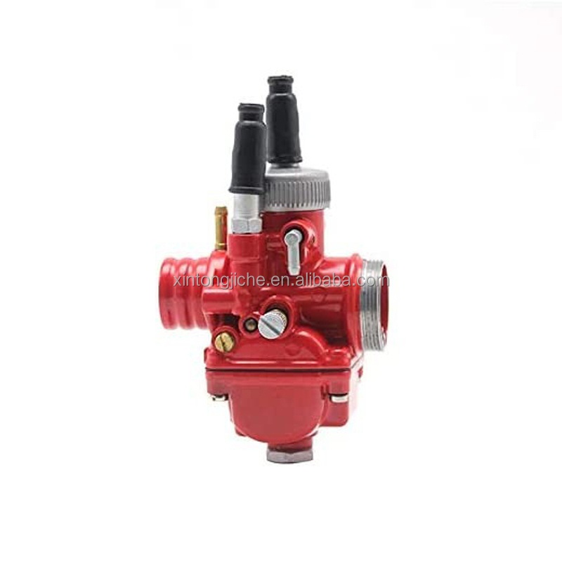 Mota Carburateur PHBG 21 mm Racing Red Edition DS Rouge en Aluminium 2 Temps Moto Scooter Quad pour 50cc carbu starter