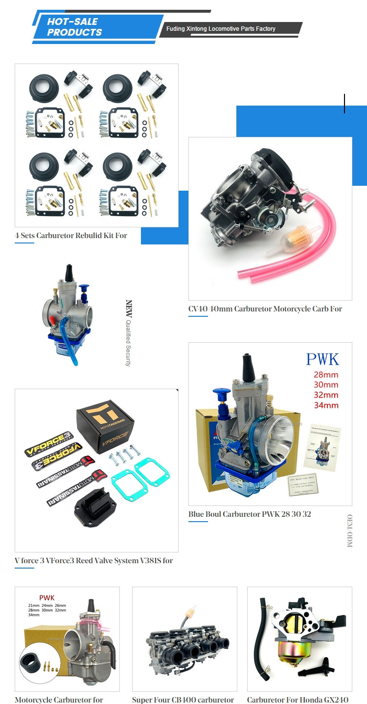 Blue Boul Carb Motorcycle Carburetor Pwk Carburetor 28 30 32 34mm With Power Jet For Mikuni 2t 4t Engine Racing Parts Scooters