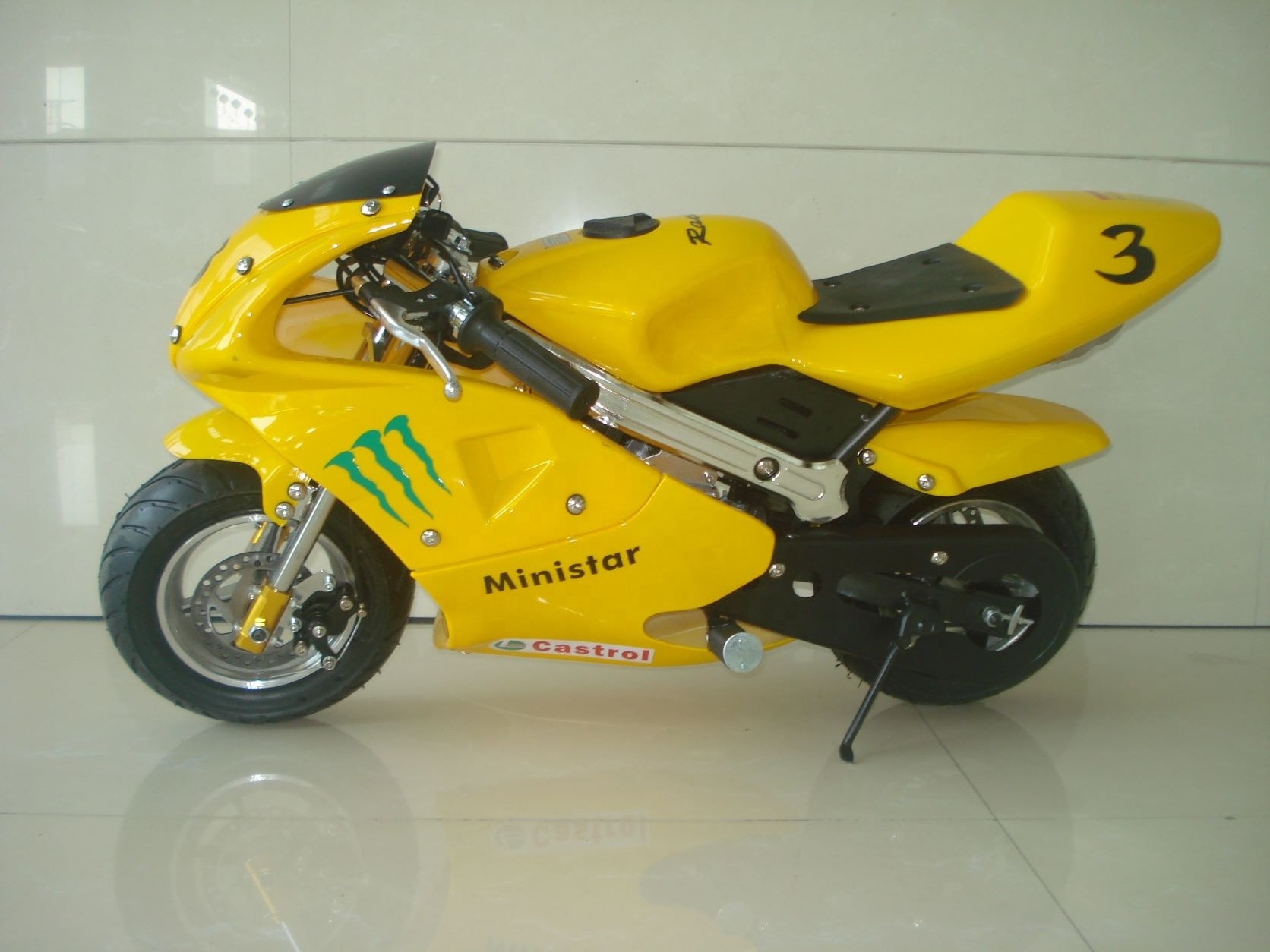 how sales 49CC 2 Stroke pull start Mini Moto Pocket Bike for kids with ce