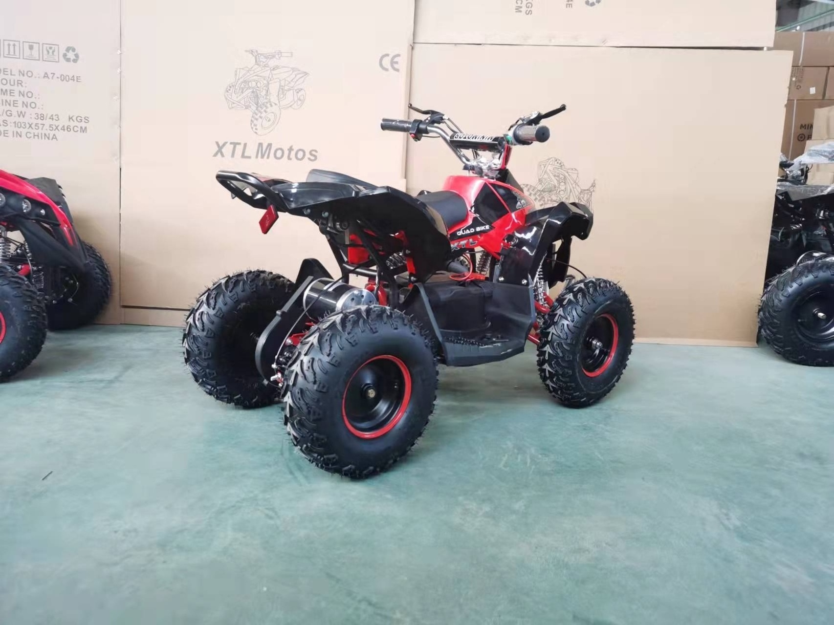 factory direct sale quadbike 500w 800w 1000w 36v 48v electric mini quad bike mini atv for kids with CE