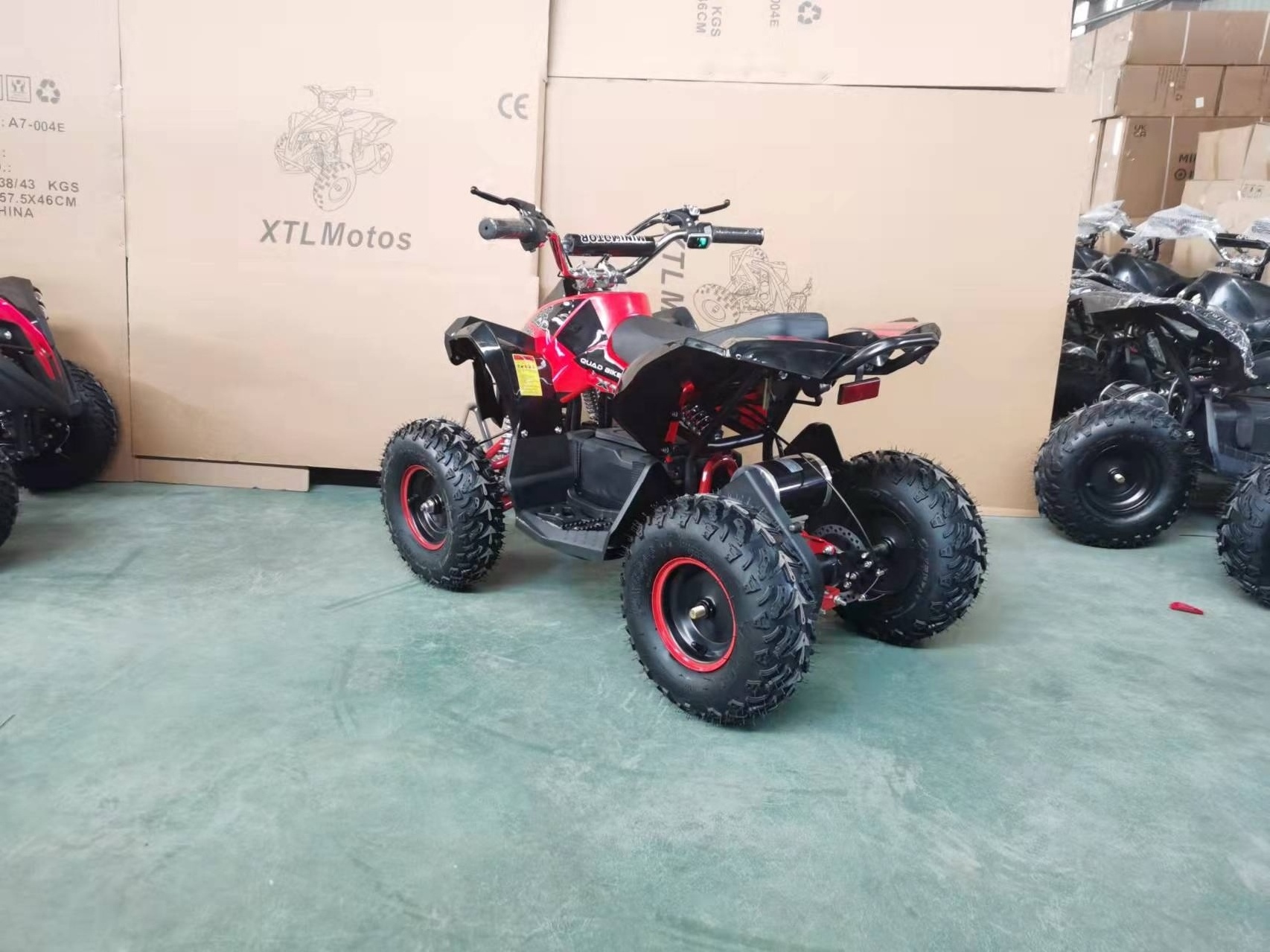 factory direct sale quadbike 500w 800w 1000w 36v 48v electric mini quad bike mini atv for kids with CE