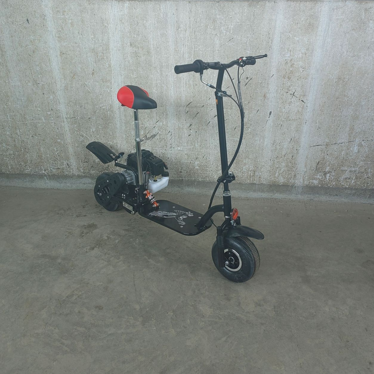 Folding 49cc 2-stroke pull start gasoline gas scooter mini gas scooiter for Sales