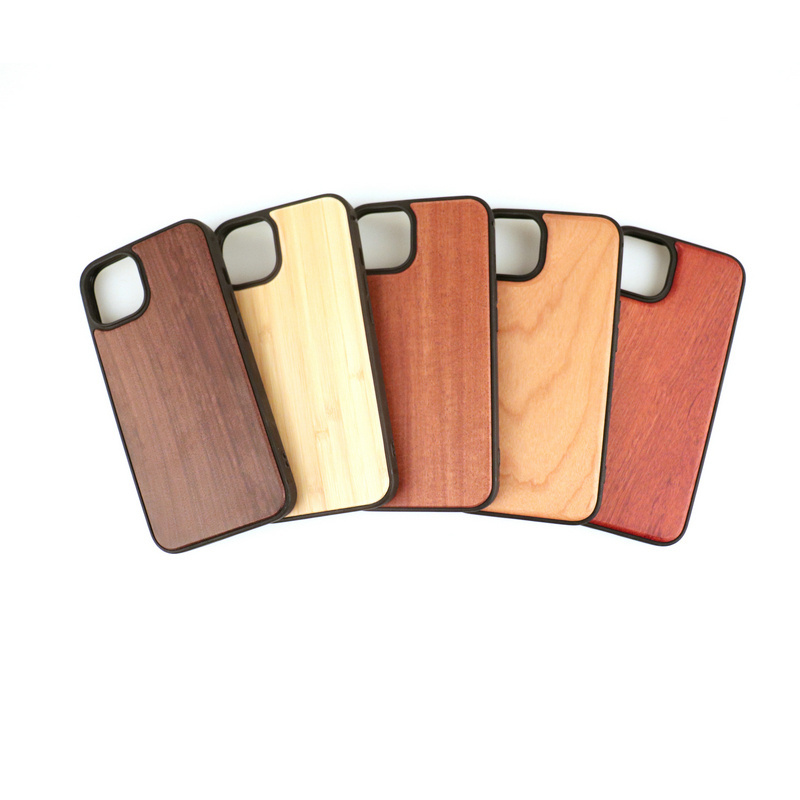 for bulk wood bamboo iphone 15 case,mobile phone accessories factory in China real wood cell phone case for iphone14