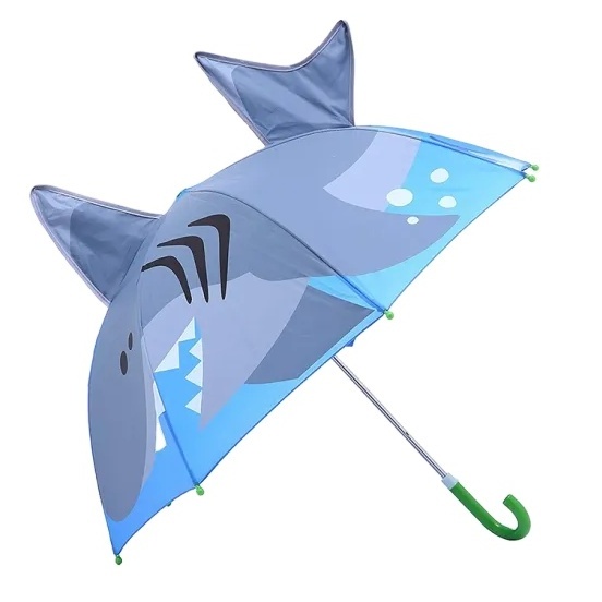 Shark Umbrella W/Stars Pop up Umbrella for Kid with Safety Open and Close Age 3-7