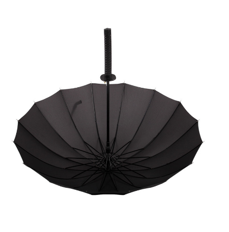 Creative Long Handle Large Windproof Samurai Sword Umbrella Japanese Sun Rain Straight Umbrella Automatic Open 16 K 24 K Parasol