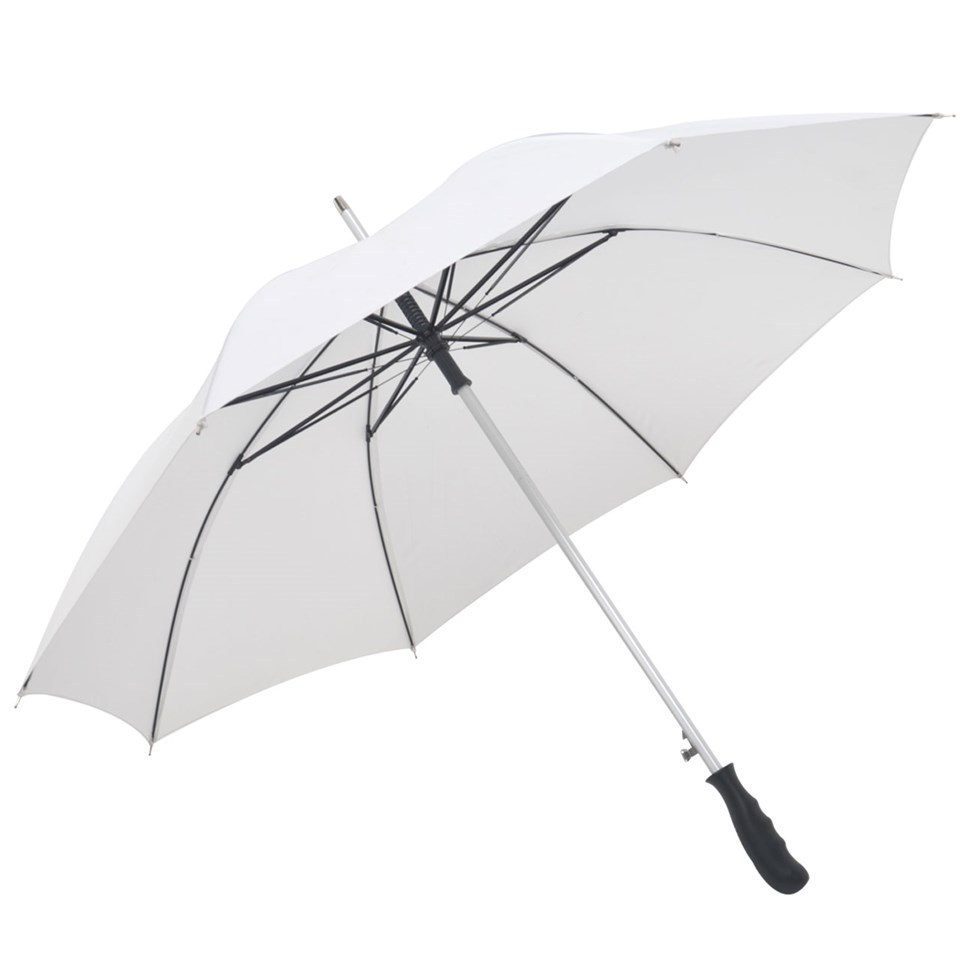 white color rain umbrella online hot sale auto open windproof straight rain umbrella