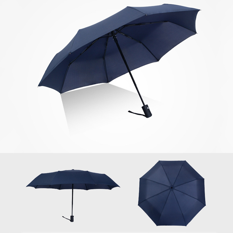 Windproof Cheap Portable 3 Folding Automatic Open Umbrella