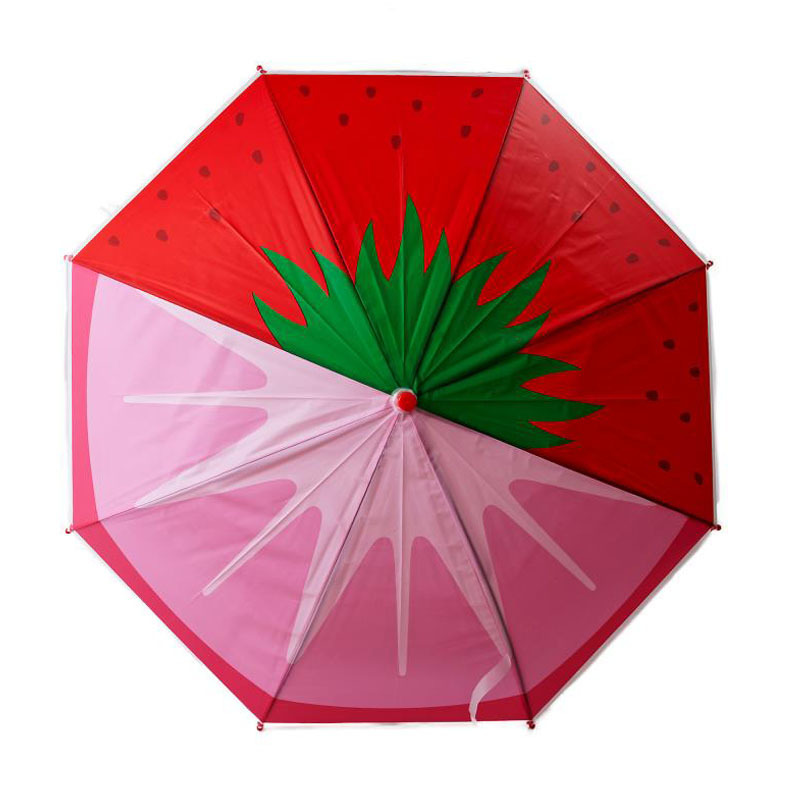 17 Inches 3D New Design Kid Fruit Umbrella Child Umbrella 3D Clear Umbrella For Children