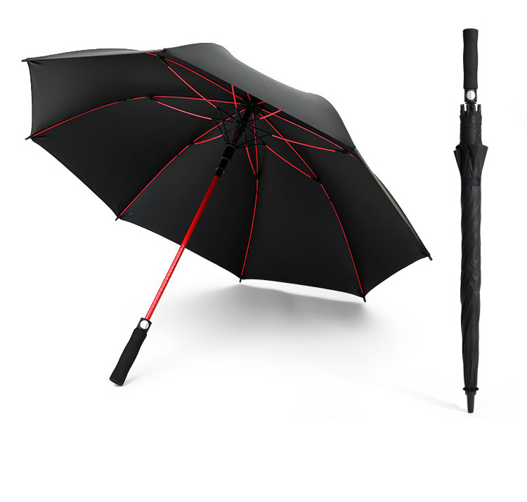 Red shaft red frame large umbrella for men golf umbrella spare parts