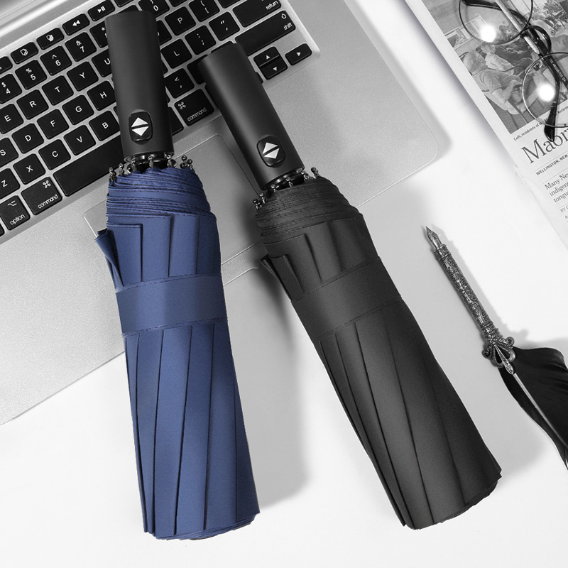 Windproof Waterproof Auto Open Close Portable Folding Travel Xiaomi 3 Folding Umbrella with long handle