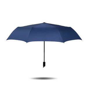 Promotional Logo Printed 3 Fold Umbrellas Tiny Portable Folding Rain Foldable Umbrellas