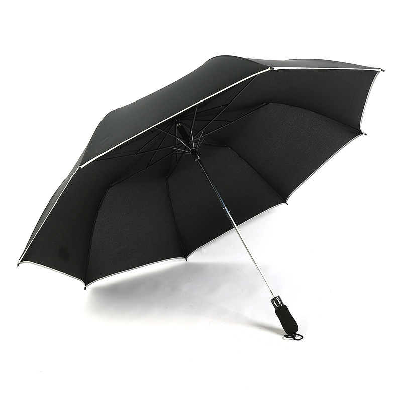 Wholesale factory promotional windproof strong windproof full body auto open folding golf umbrella