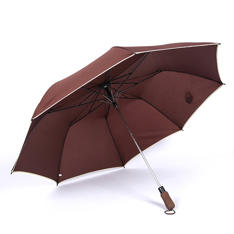 Wholesale factory promotional windproof strong windproof full body auto open folding golf umbrella