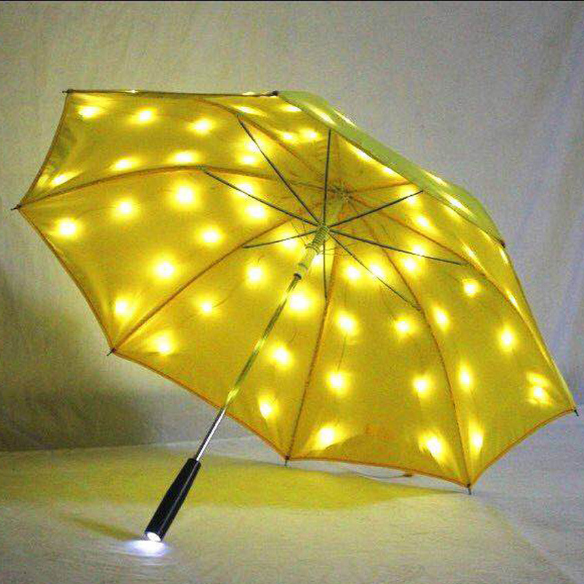 2023 hot sale quality functional unique  LED Laser Sword Light up umbrella with 7 Color Changing Shaft