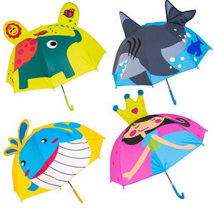 2023 Cute Children UV Protect 3D Animal-shape Cartoon Kid Rain Umbrella Factory