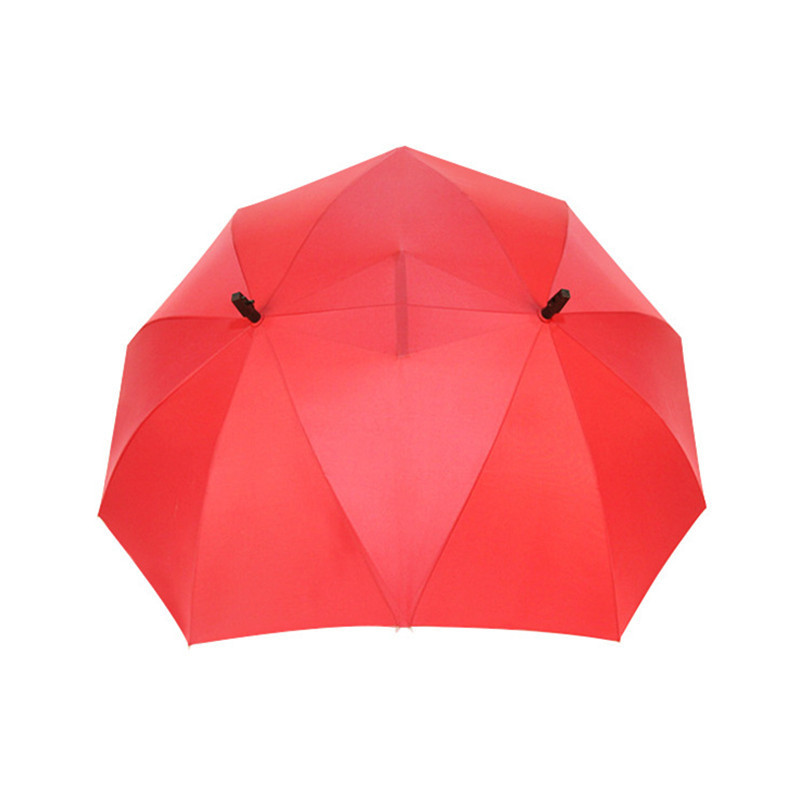 Innovate Promotional Double Shaft Twins Lover Couple Umbrella for Advertising