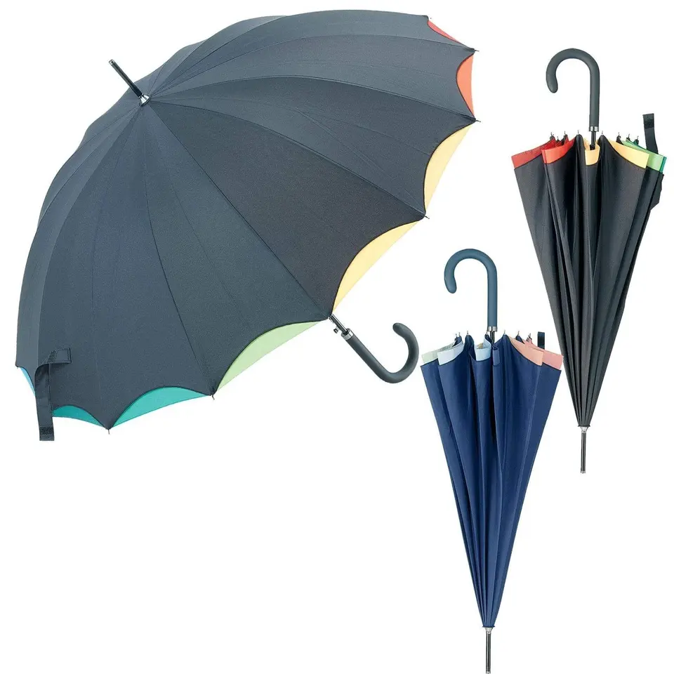 Unique fancy men' s digital print strong windproof 23inch customized no minimum advertising stick straight umbrella