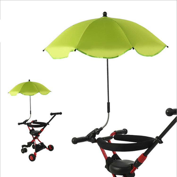 Baby Parasol, Baby Stroller Sun Shade Sun Protection Sun Shade for Strollers, Bicycle Umbrella with Holder Clip Clamp