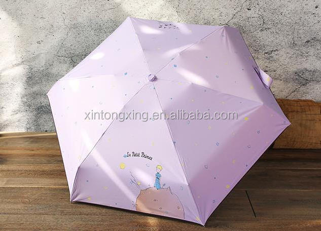 New Products 2020 Innovative Product The Little Prince Printing Mini Folding Umbrella