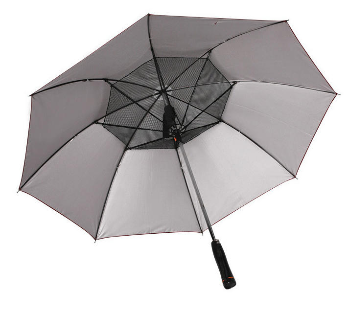 Cool in summer air condition umbrella with electric fan