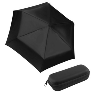 Small pocket folding  pocket umbrella with EVA case 5 fold umbrella mini umbrellas with logo prints