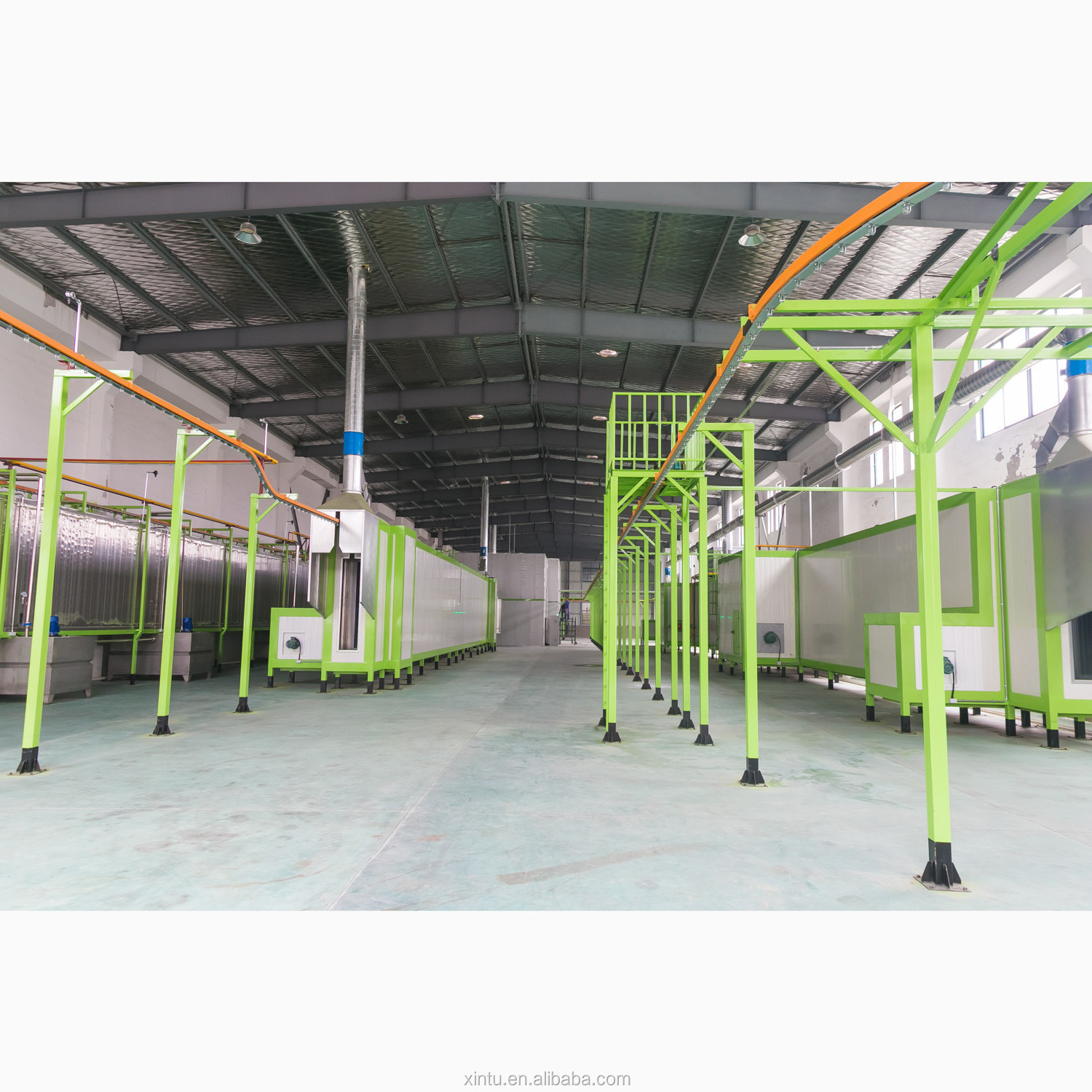 Automatic MDF Board Multi color Powder Coating Line