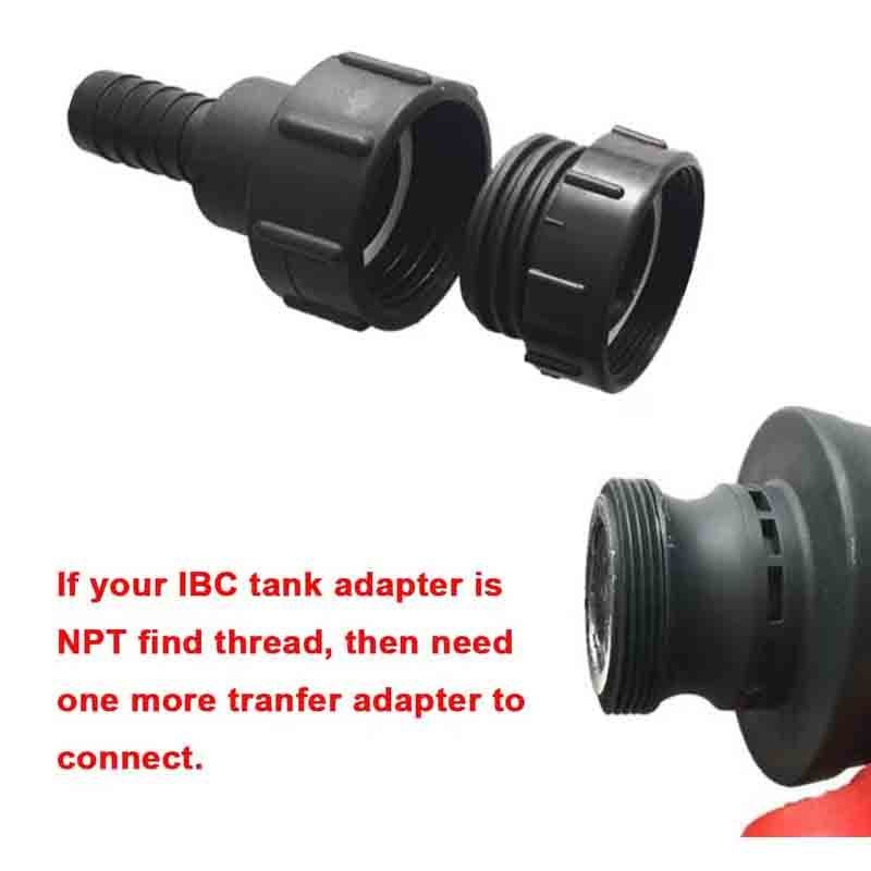 Water Tank NPT 80mm Converter for Stainless Steel Garden Hose IBC Rainwater Fittings Adapter Water Butt outlet adapter