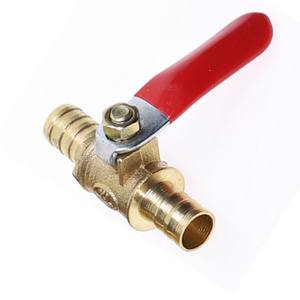 180 Degree Operation Handle 6mm Hose Barb Connector Brass Ball Valve Shut Off Valve Switch Pipe Fitting