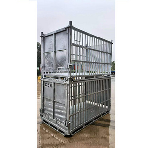 XINWANG-heavy duty industry storage cage galvanized large metal box metal crate