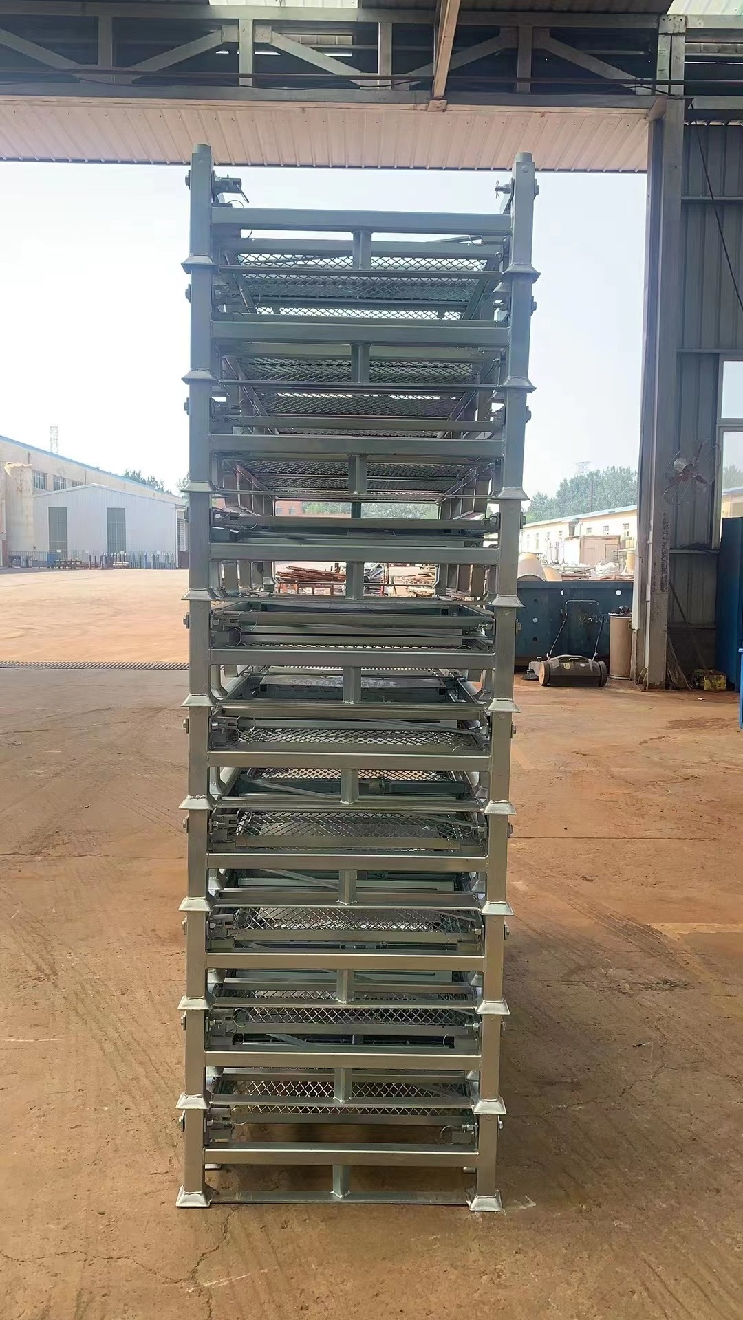 XINWANG-foldable metal glass rack industry supply transport liquid metal rack