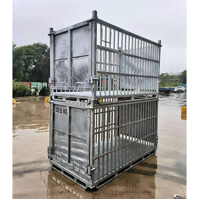 XINWANG-heavy duty industry storage cage galvanized large metal box metal crate