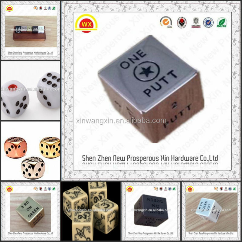 New style design high quality metal loaded dice