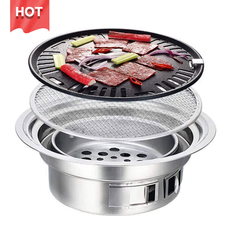 Promotional Event Metalline Multiple Styles Samgyupsal Stove Korean Bbq Grill New Design Premium Korean Indoor Charcoal Bbq